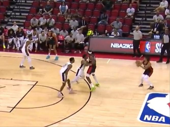 Watch: Shaedon Sharpe drills a deep 3 from the logo