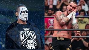 "I was throwing up that day" - AEW star says Sting prayed for him before his match against CM Punk