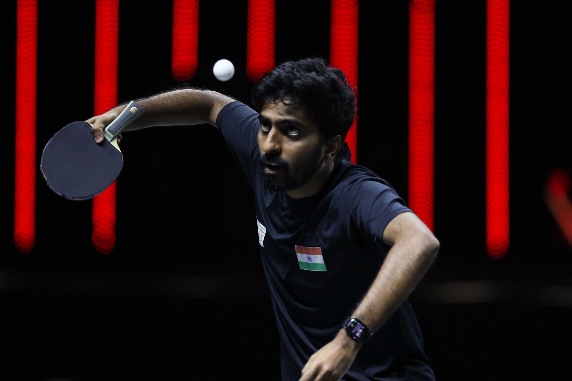 Sathiyan Gnanasekaran at the Table Tennis Asian Cup