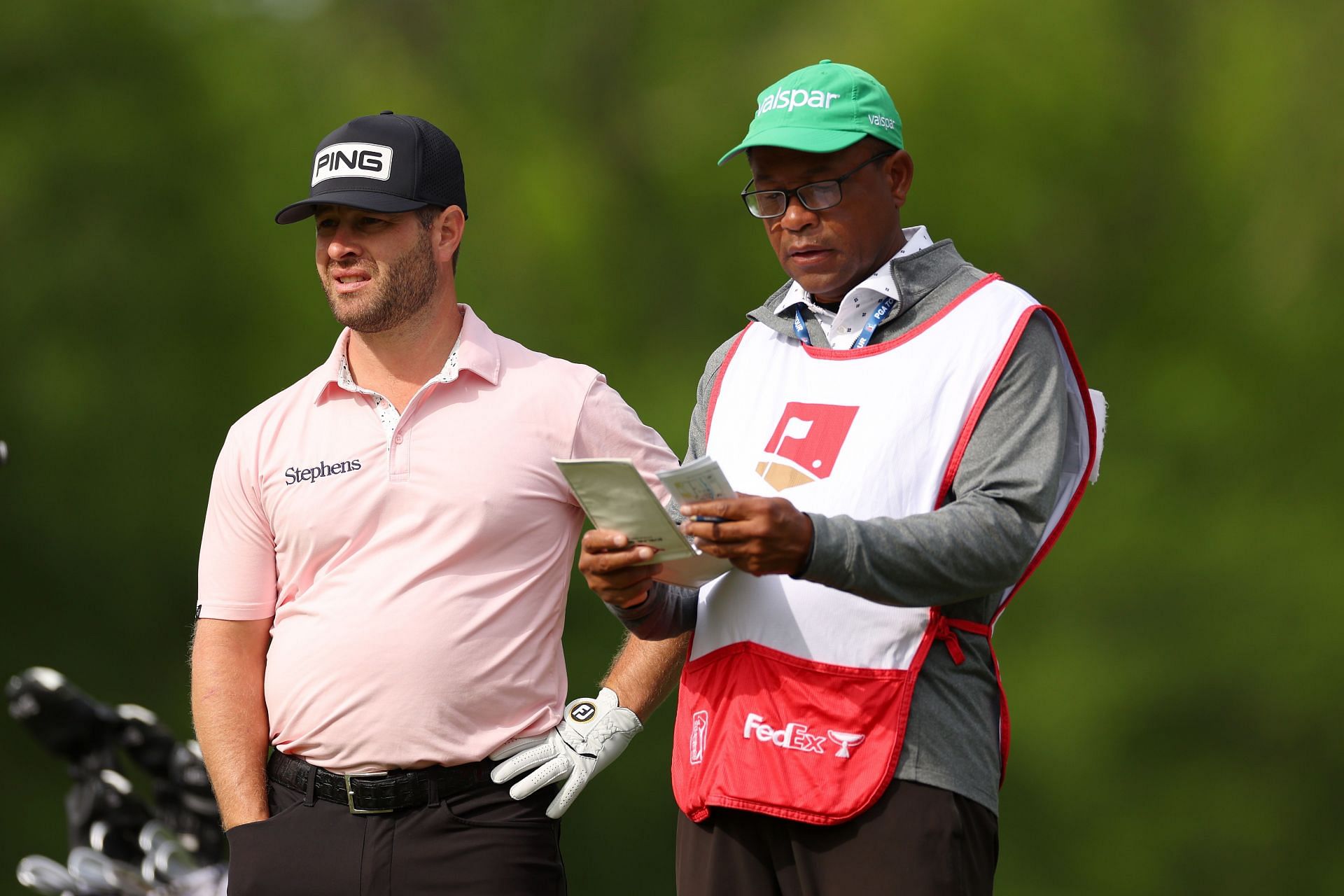 Lingmerth and Lamar at the 2023 Wells Fargo Championship - Round Two (Image via Getty).