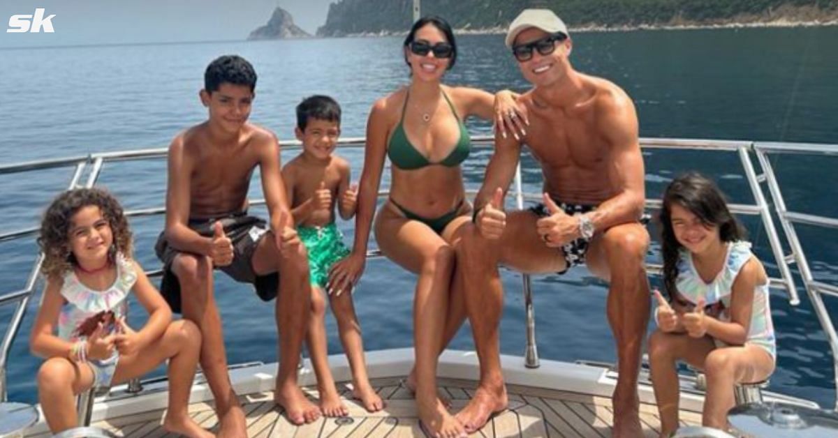 Ronaldo enjoying holiday with family