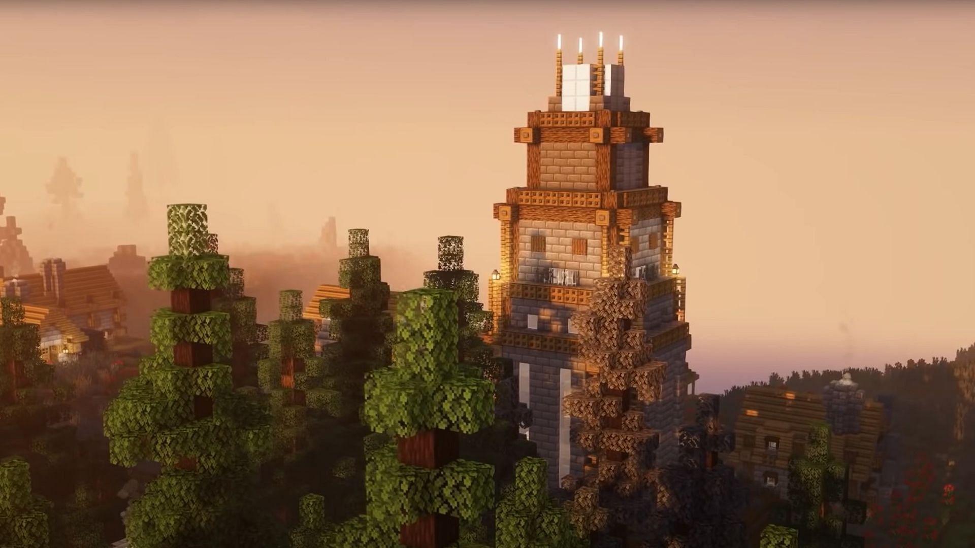 Visuals from a world in Minecraft after installing the mod (Image via jahx_senpoopie, CDAGaming_ and Conczin)