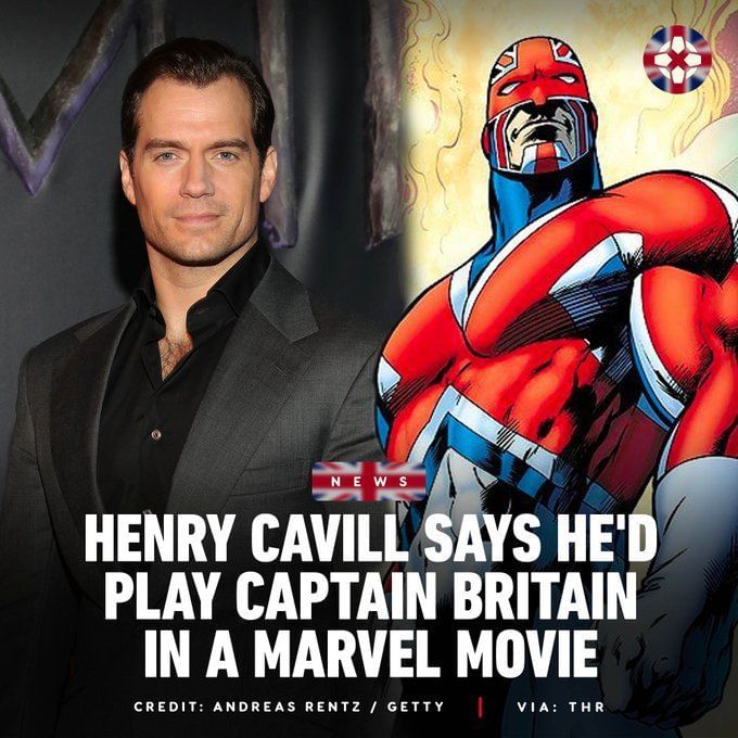 Henry Cavill's potential role as Captain Britain in Captain America