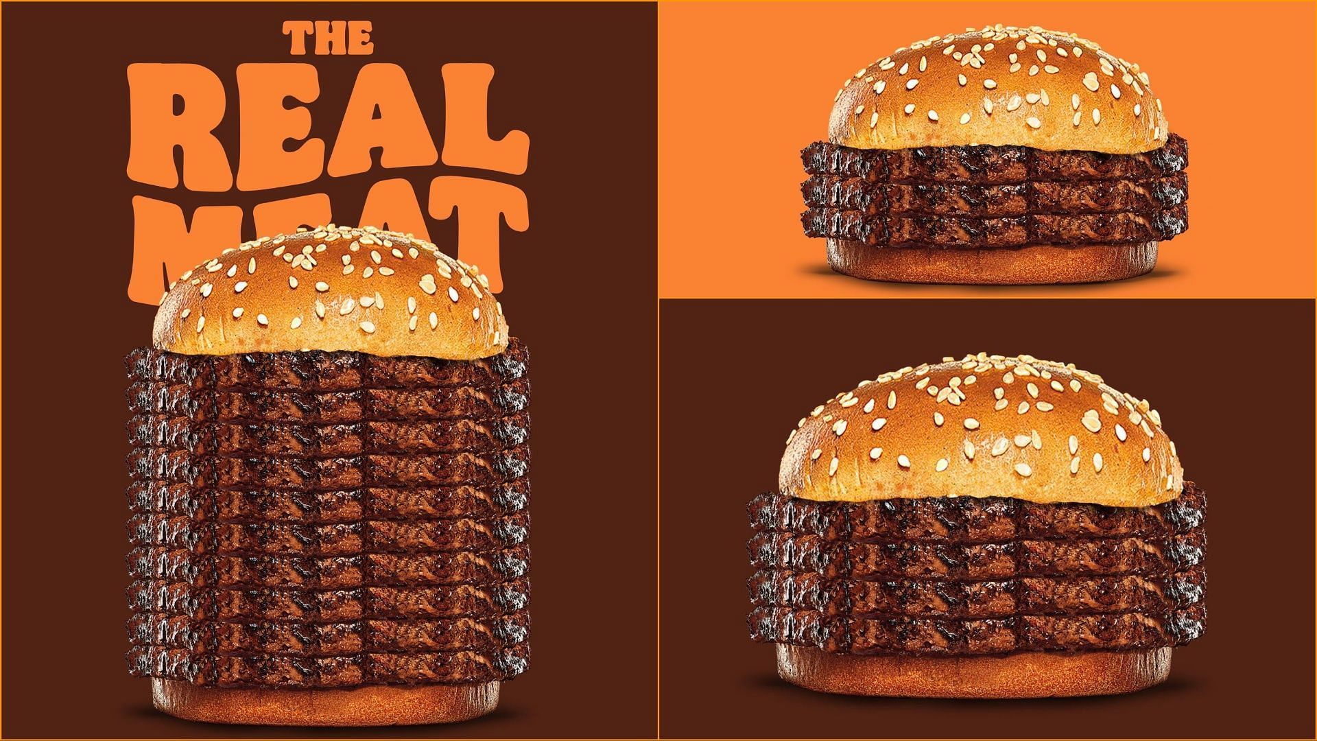 Burger King Thailand adds new &quot;Real Meat Burger&quot; to its menu (Image via Burger King Thailand)