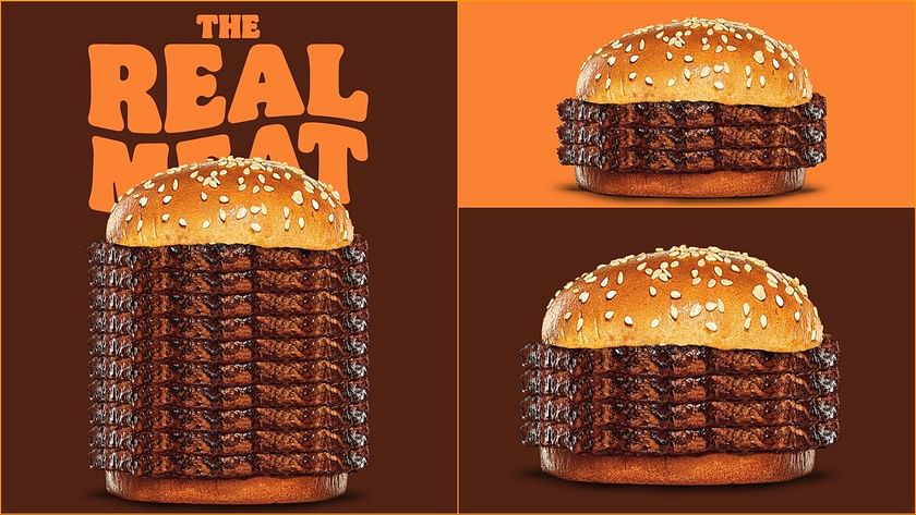 Burger King Thailand's 'Real Meat Burger' Is a Tower of Terror