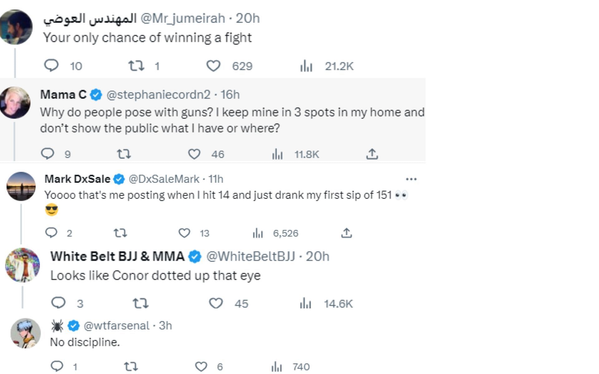 Fan reactions to Dillon Danis&#039; post on Twitter.