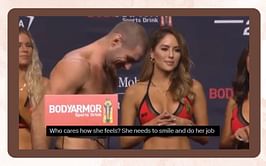 "That’s just the Botox" - Fans react to an old clip of Arianny Celeste looking seemingly unimpressed during a Sean Strickland weigh-in