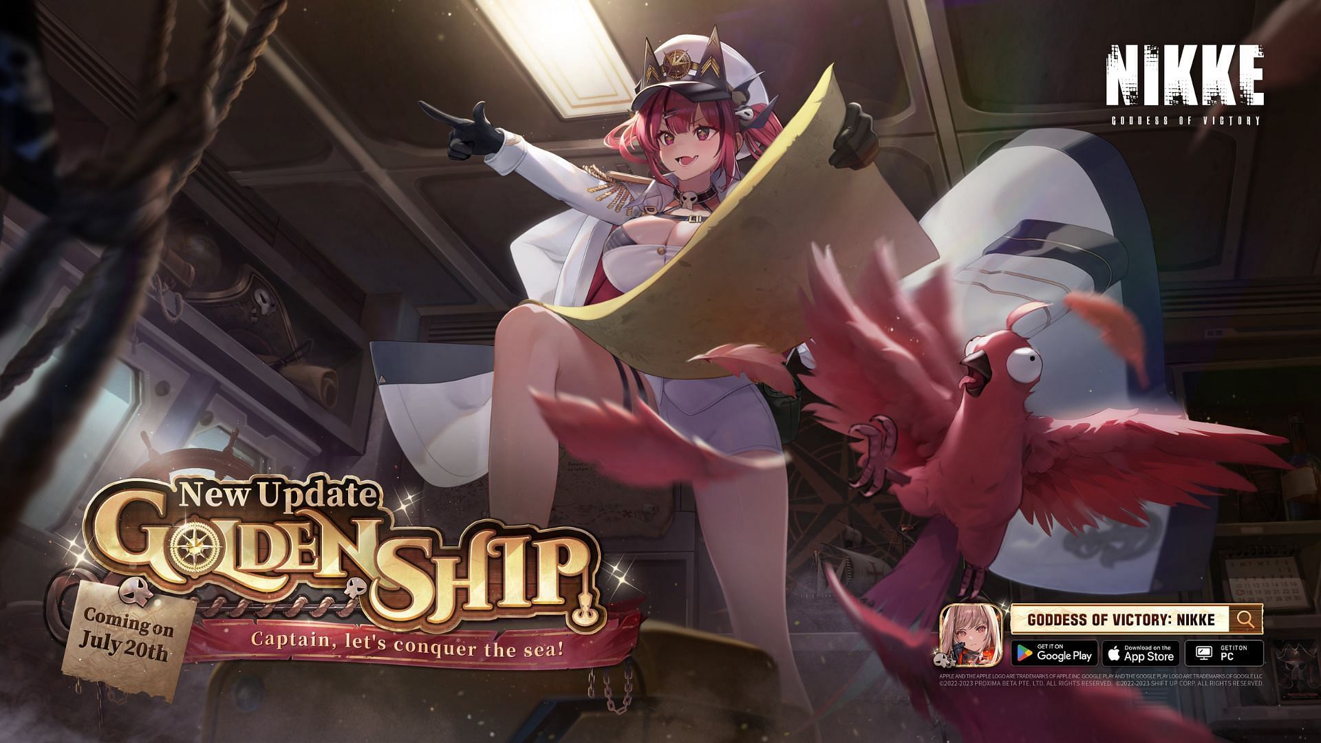 Golden Ship is an upcoming event in Goddess of Victory NIKKE. (Image via Level Infinite)