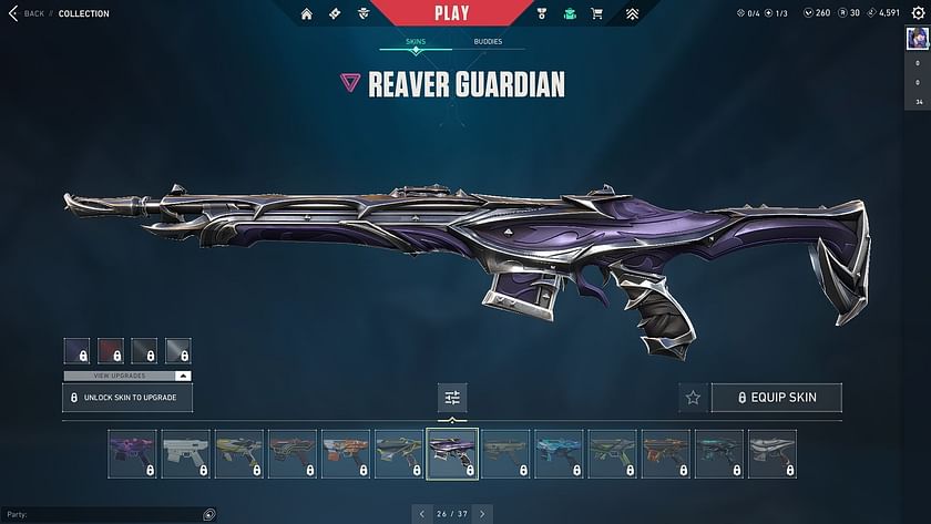 Valorant Reaver skins ranked from worst to best