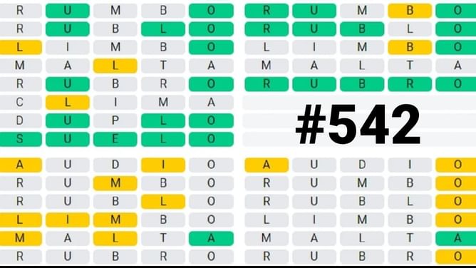 Quordle today July 20 answers & hints (Quordle #542)