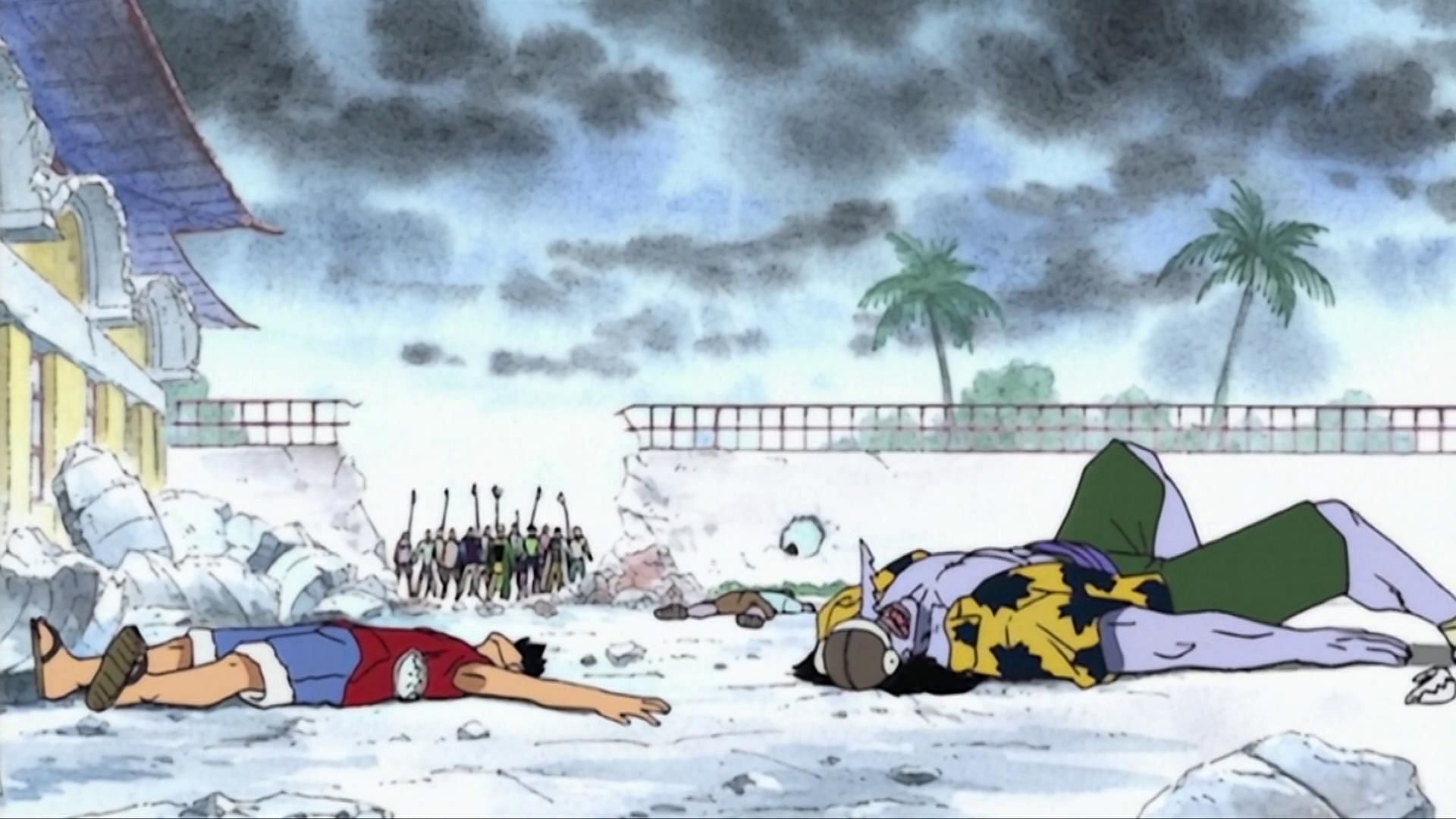 Luffy vs. Arlong (Image via Toei Animation)