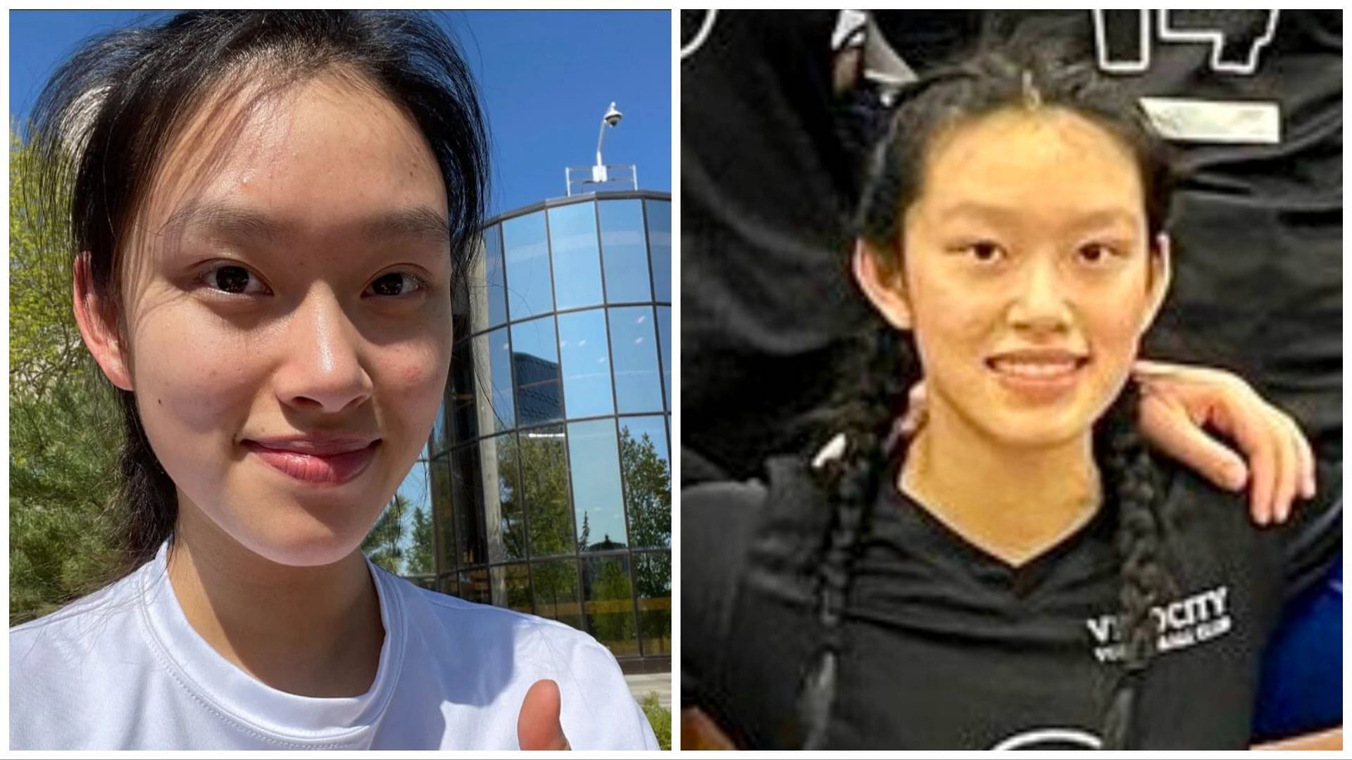 Wang emerged from the forest by herself (images via Facebook/Twitter/Vancouver authorities)