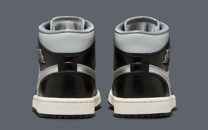 metallic silver jordan 1 mid