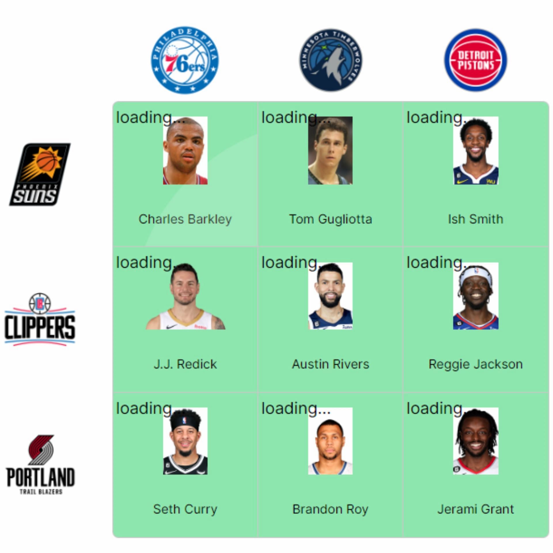 NBA Crossover Grid - Day 20