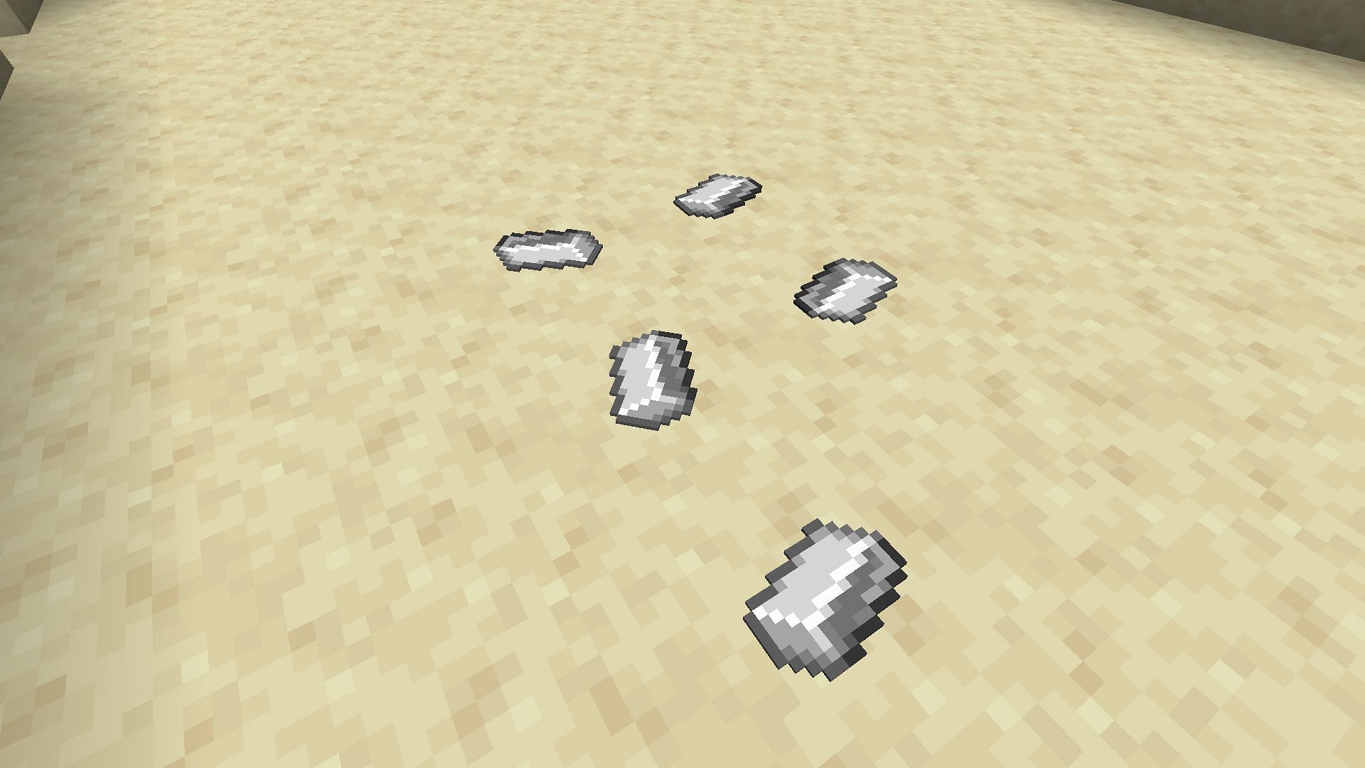 Iron is the most commonly used earth material in Minecraft (Image via Mojang)