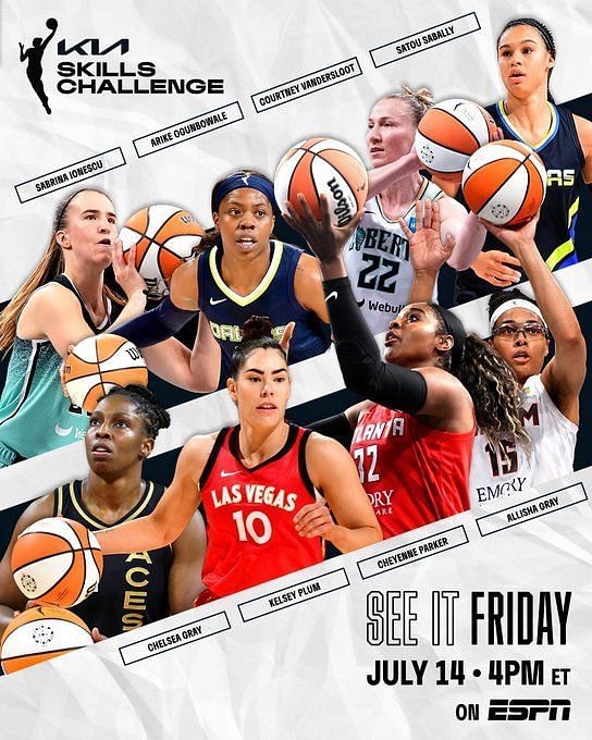 2023 WNBA AllStar Skills Challenge Players, schedule and more