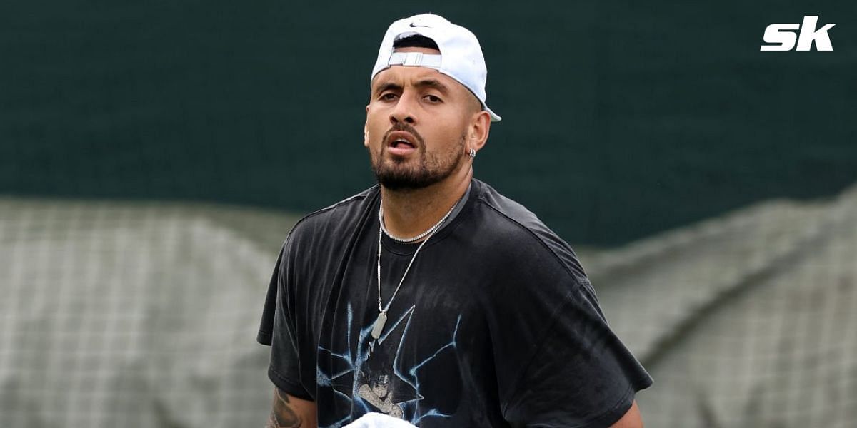 Nick Kyrgios was present at the Ultimate Tennis Showdown exhibition event in Los Angeles, California