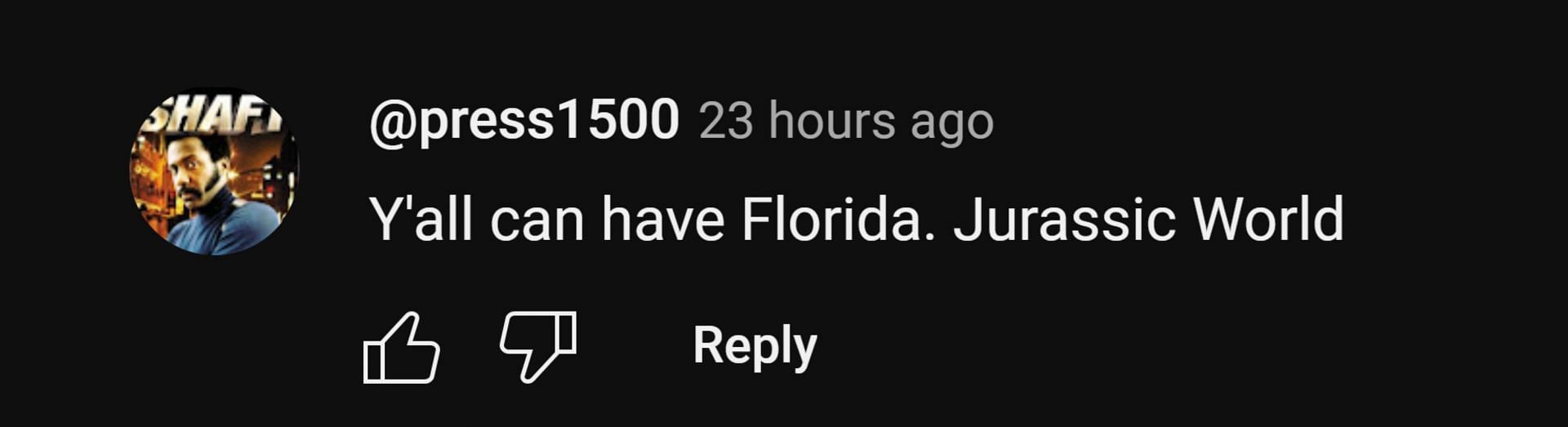 Users were amazed but didn&#039;t want anything to do with Florida (Image via Youtube/CBS News)