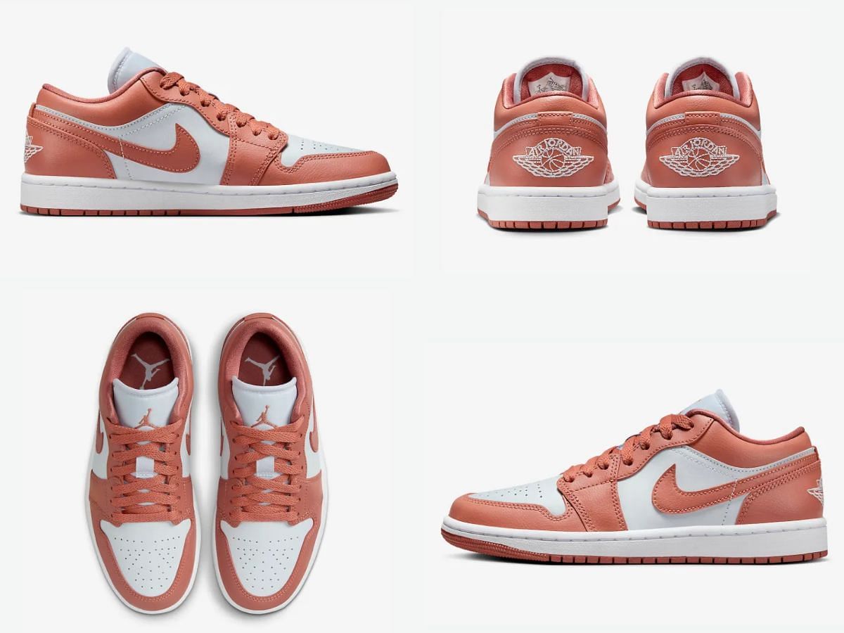The upcoming Nike Air Jordan 1 Low &quot;Sky J Orange&quot; sneakers (Image via Sportskeeda)