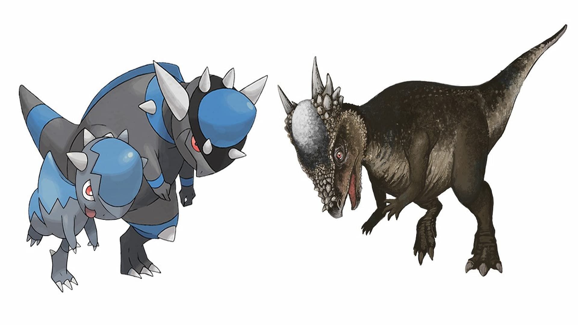 The Rock type Cranidos and Rampardos (Image via The Pokemon Company)