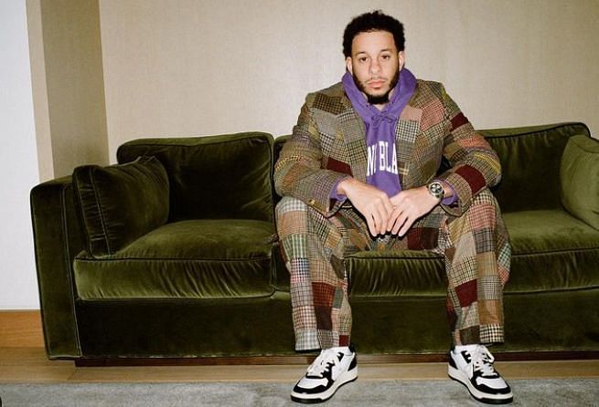 Seth Curry Sitting on Couch