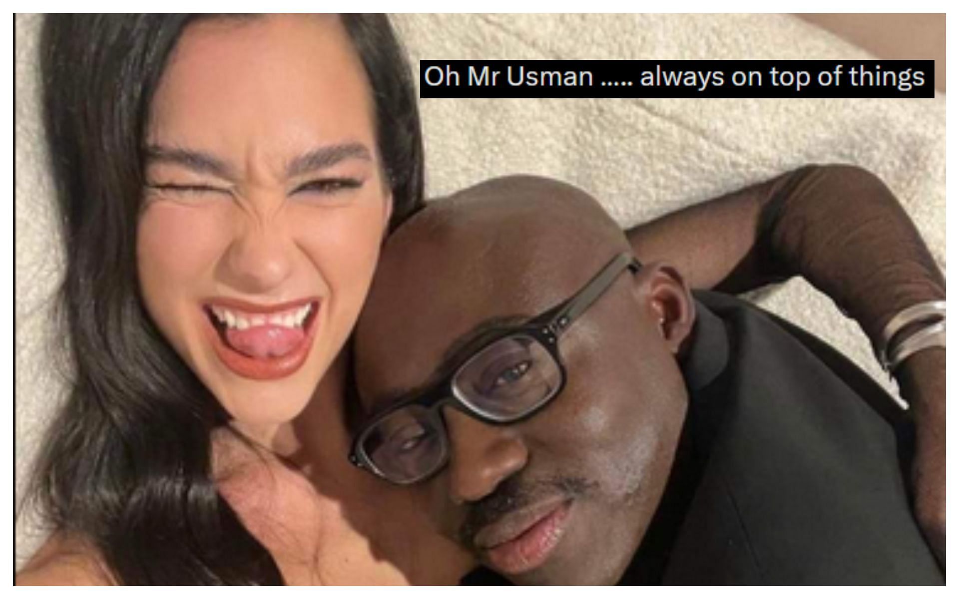 Dua lipa kamaru usman