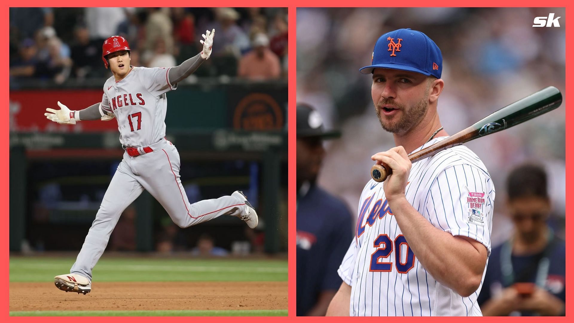 Pete Alonso of the New York Mets will go up against Shohei Ohtani of the Los Angeles Angels in MLB