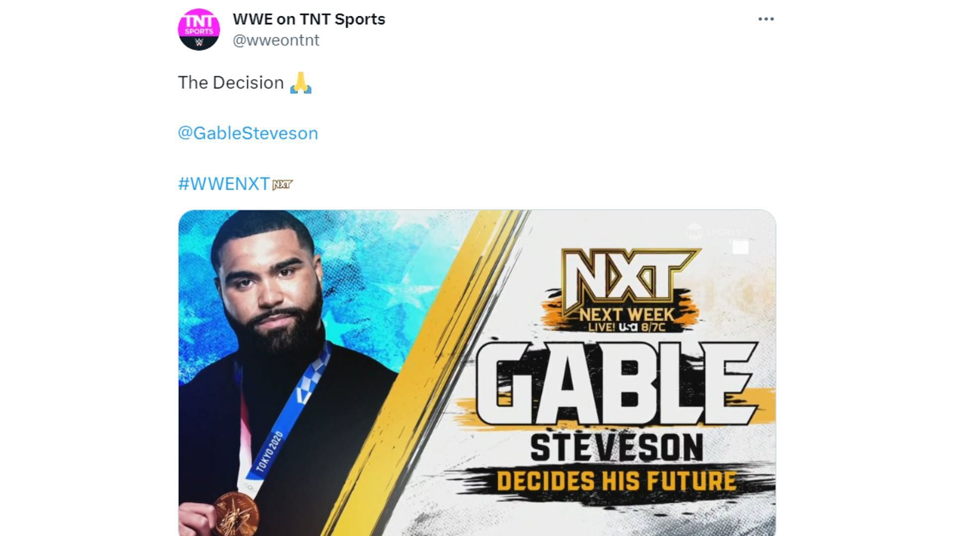 Gable Steveson will make his decision next week.