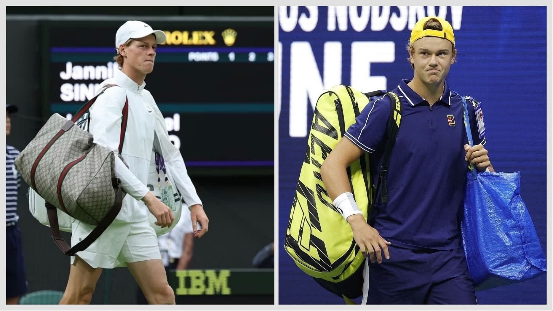 Your favorite bag? - Holger Rune hilariously revisits his IKEA bag  entrance at US Open after Jannik Sinner's Gucci debut at Wimbledon