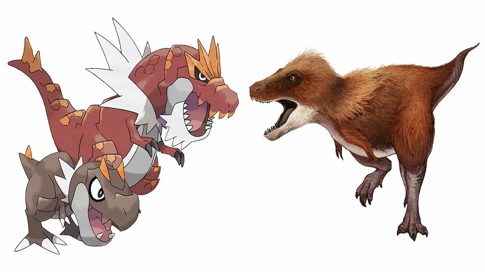 The Rock/Dragon Tyrunt and Tyrantrum (Image via The Pokemon Company)