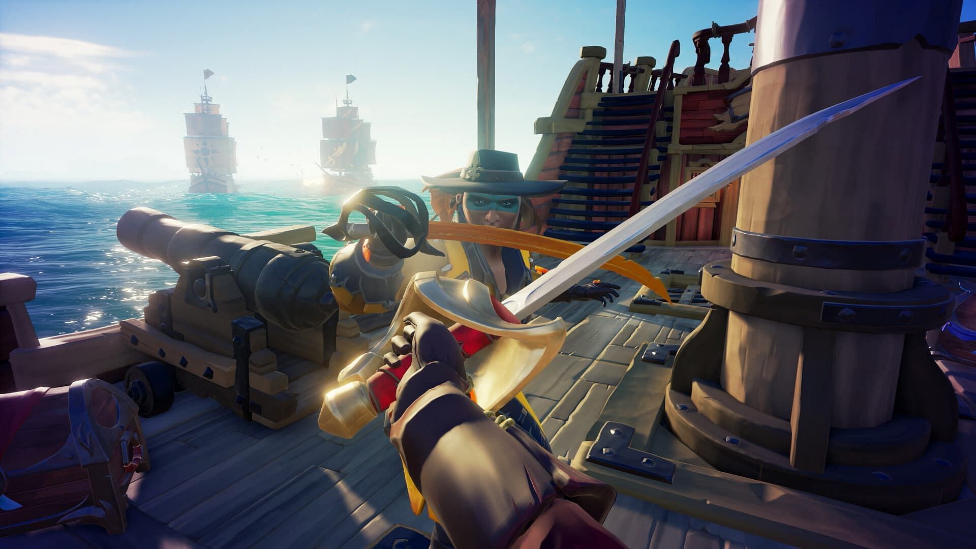 Exploring the best weapons in Sea of Thieves (Image via Microsoft Studios)