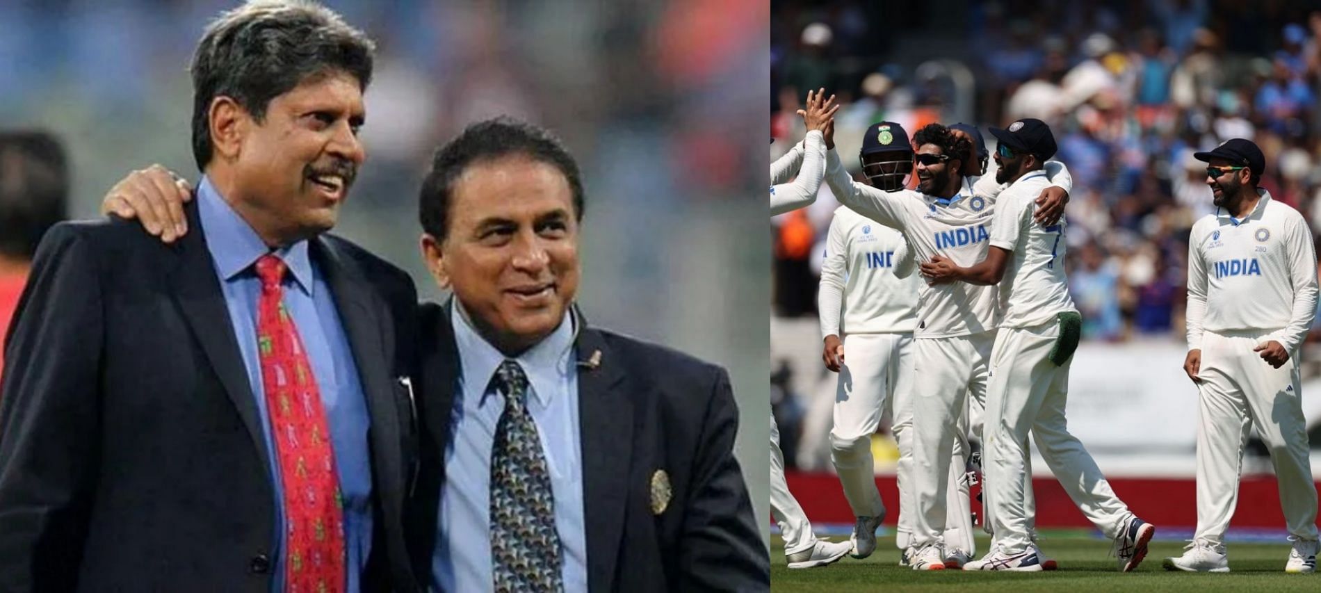 Kapil Dev, Sunil Gavaskar, Indian team