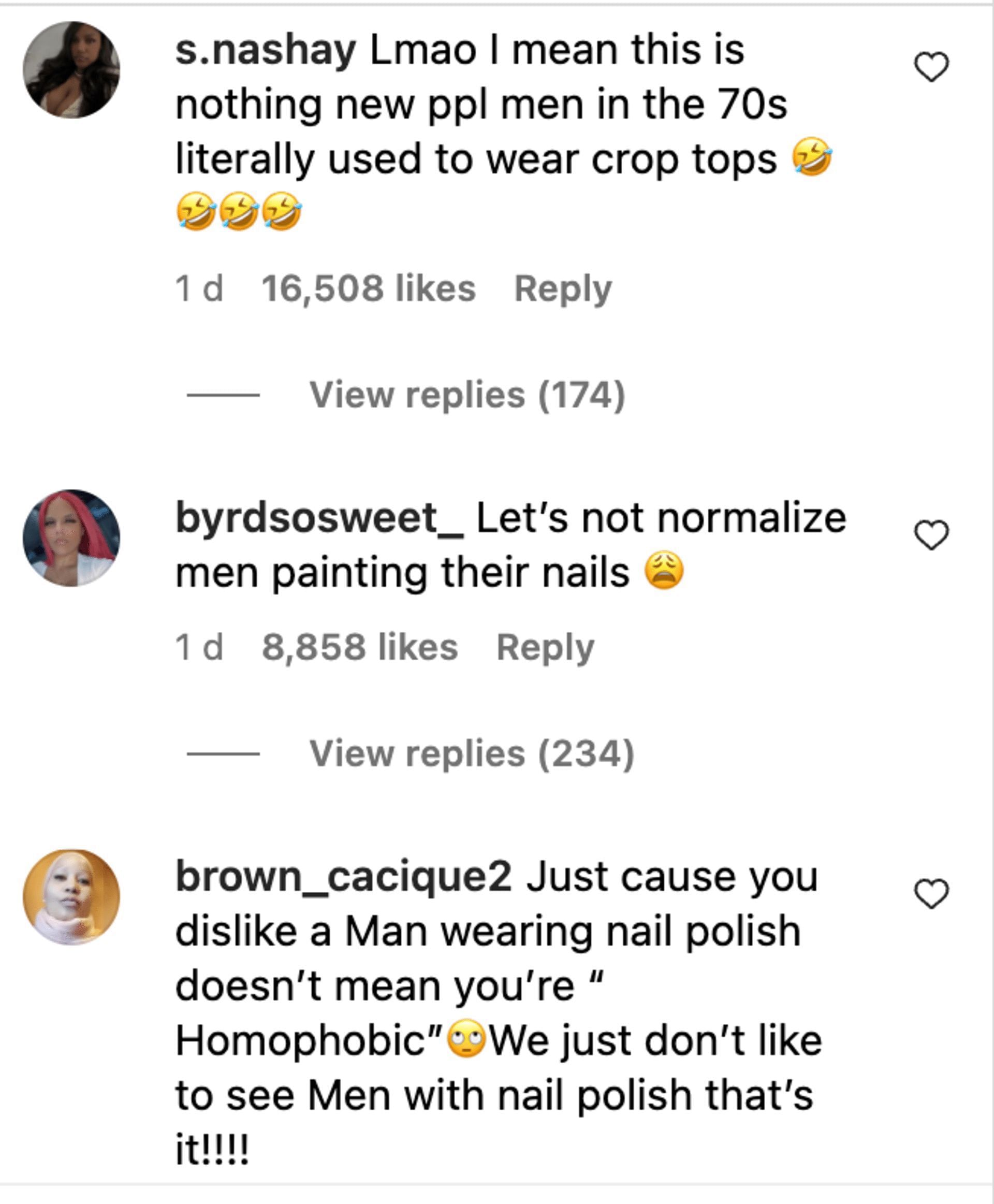 Heated debate sparks amongst social media users as the One Dance singer uploads pictures wearing earrings and nail paint. (Image via Instagram)