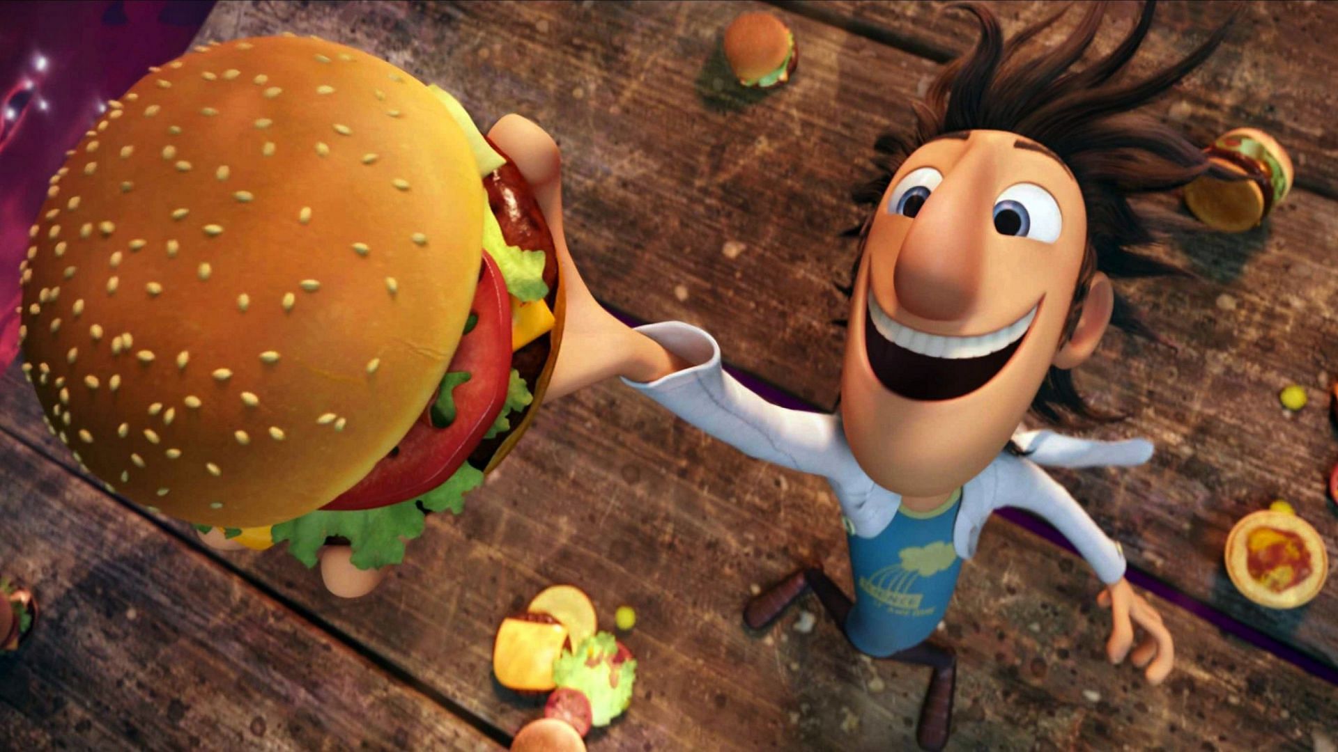 Flint Lockwood in Cloudy with a Chance of Meatballs (Image via Sony)