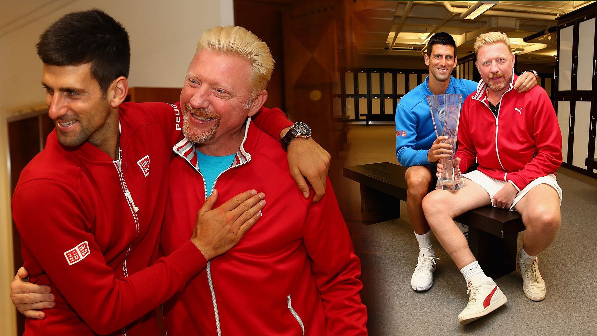 Boris Becker and Novak Djokovic