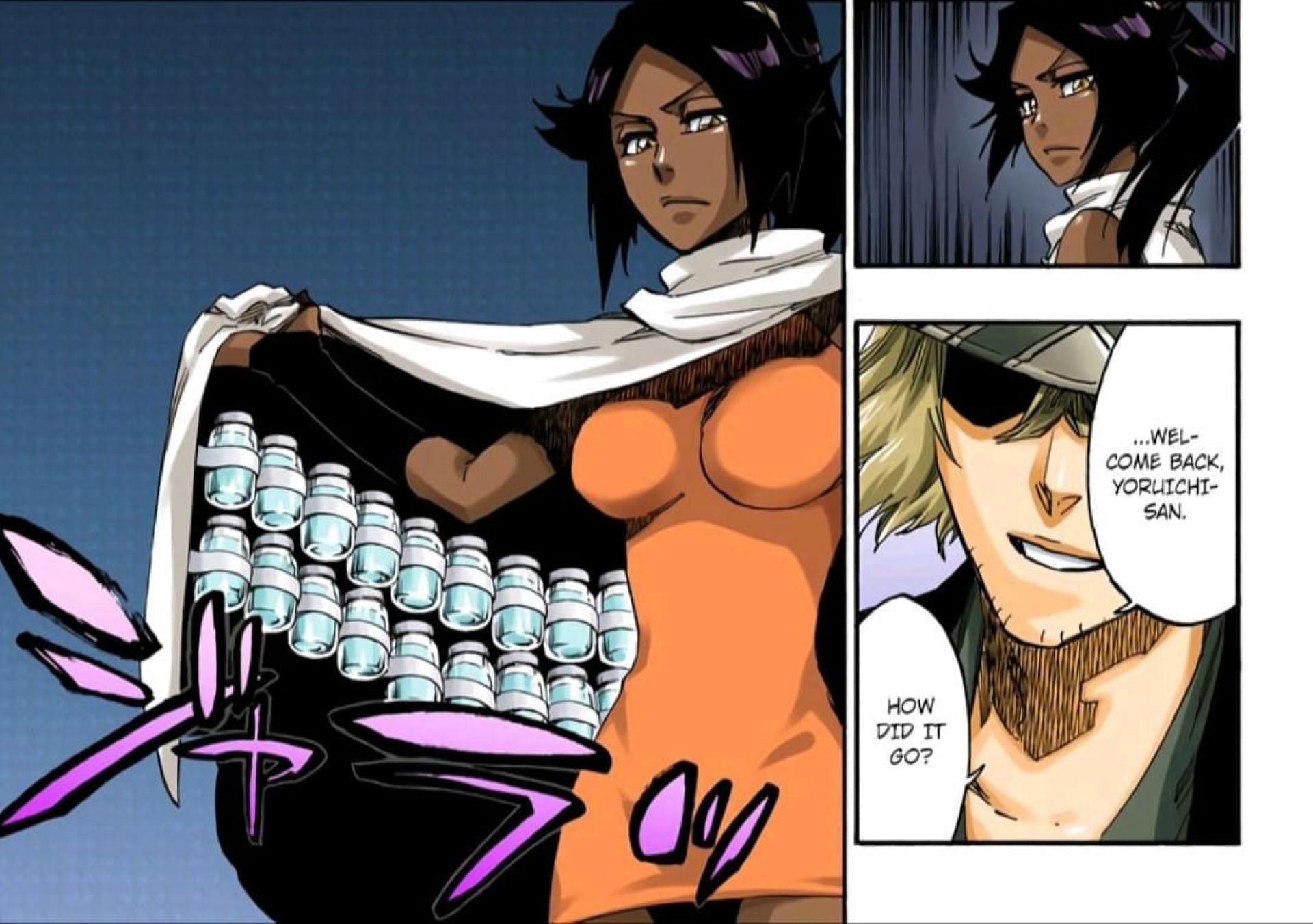 Yoruichi Shihoin in TYBW arc (Image via Tite Kubo)