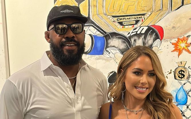"I was honored to be one of the VIP guests" - Jon Jones has high praise for UFC ring girl Brittney Palmer's latest exhibition