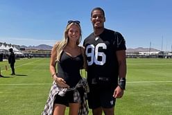 TikTok star Allison Kuch hypes Isaac Rochell as NFL star joins Raiders training camp