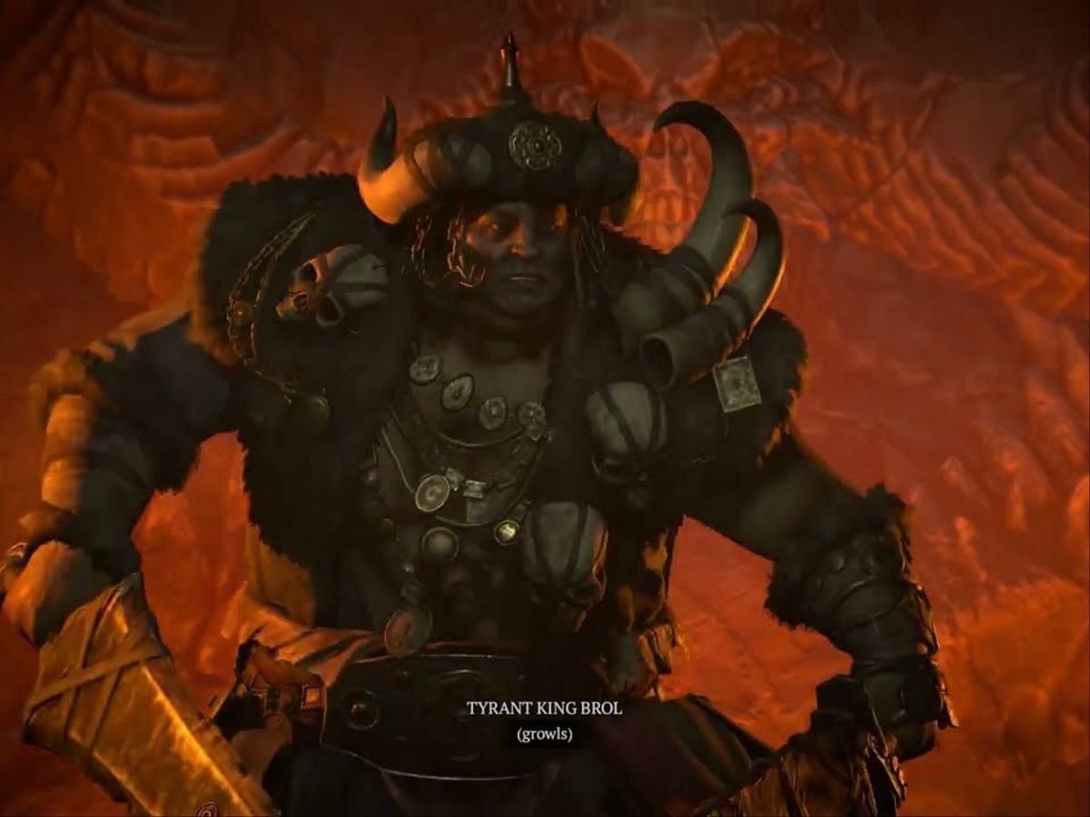 Brol, the Tyrant King in Diablo (Image via Blizzard Entertainment)