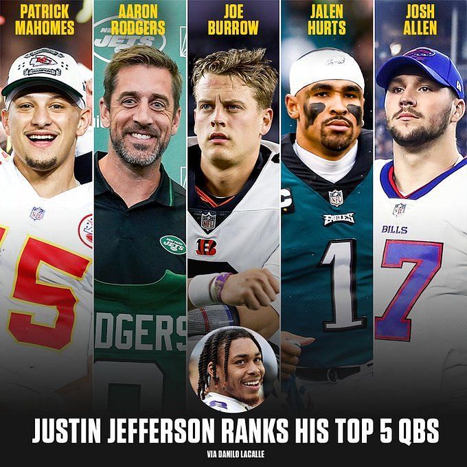 Vikings' Justin Jefferson leaves Kirk Cousins off top-5 QB list