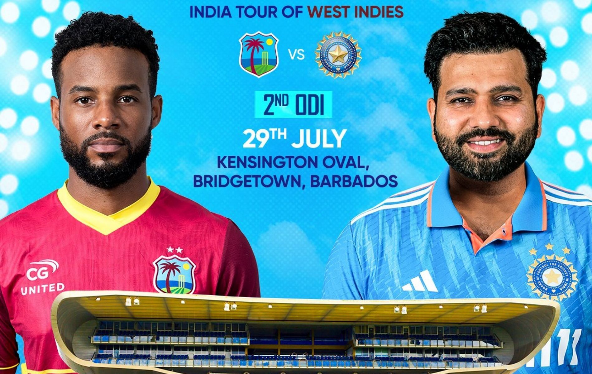 India vs West Indies, 2nd ODI Toss result and playing XIs for today's