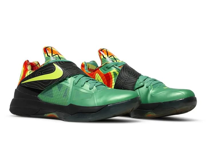 Kevin Durant: Nike KD4 “Weatherman” shoes (2024): Restock, price, and ...