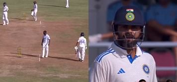[WATCH] Yashasvi Jaiswal curses West Indian player during a chat with Virat Kohli on Day 2 of Dominica Test