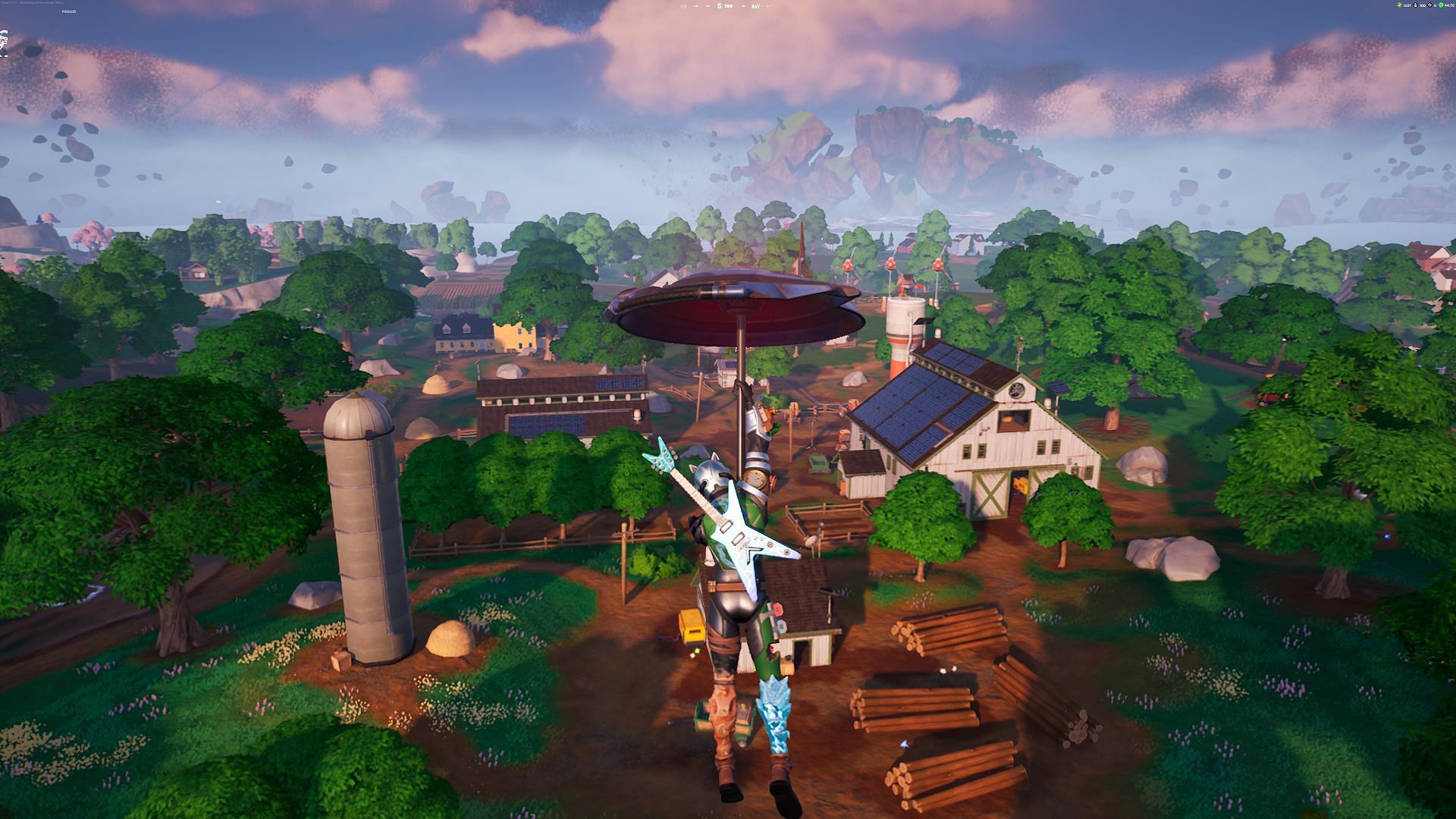 Frenzy Fields is very open and lacks cover (Image via Epic Games/Fortnite)