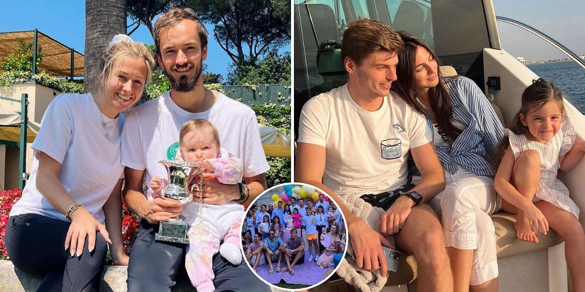 Daniil Medvedev and family attend Max Verstappen's stepdaughter