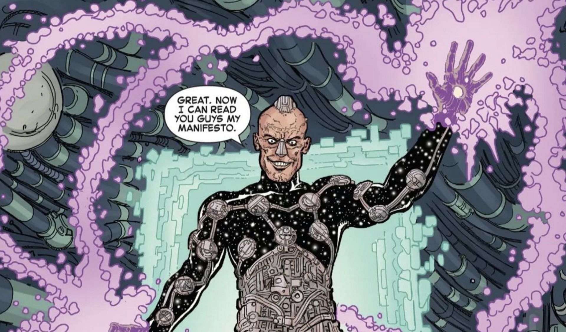 Marvel Universe is in awe as Psychopomp, the enigmatic time traveler, cements their position as the undisputed master, leaving Kang in the shadows (Image via Marvel Comics)