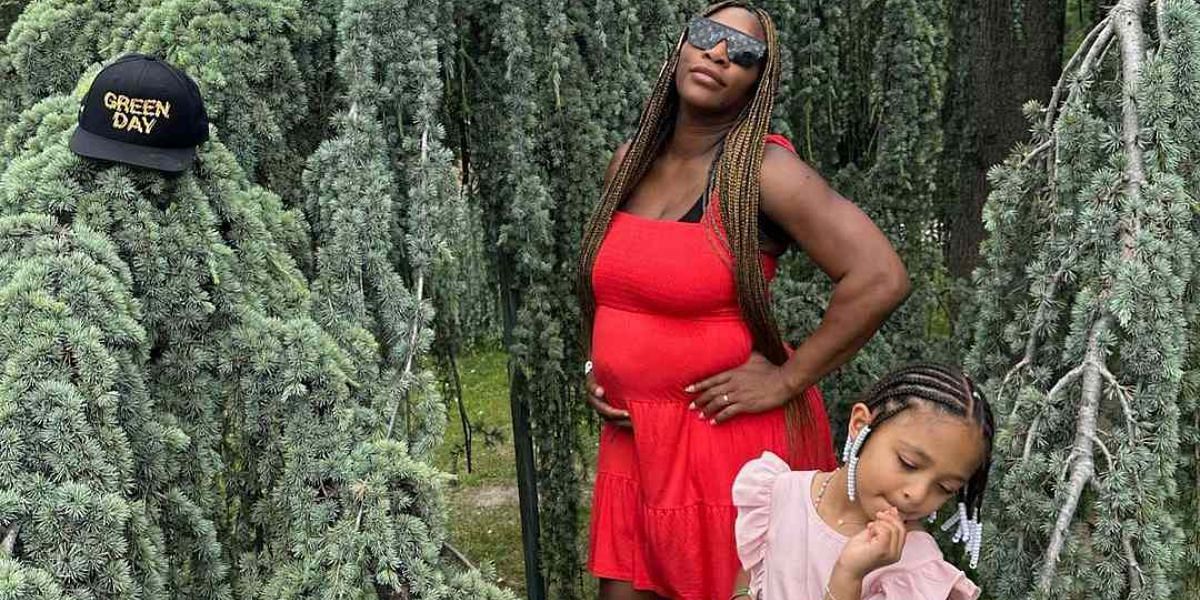 Serena Williams with her daughter Olympia Ohanian