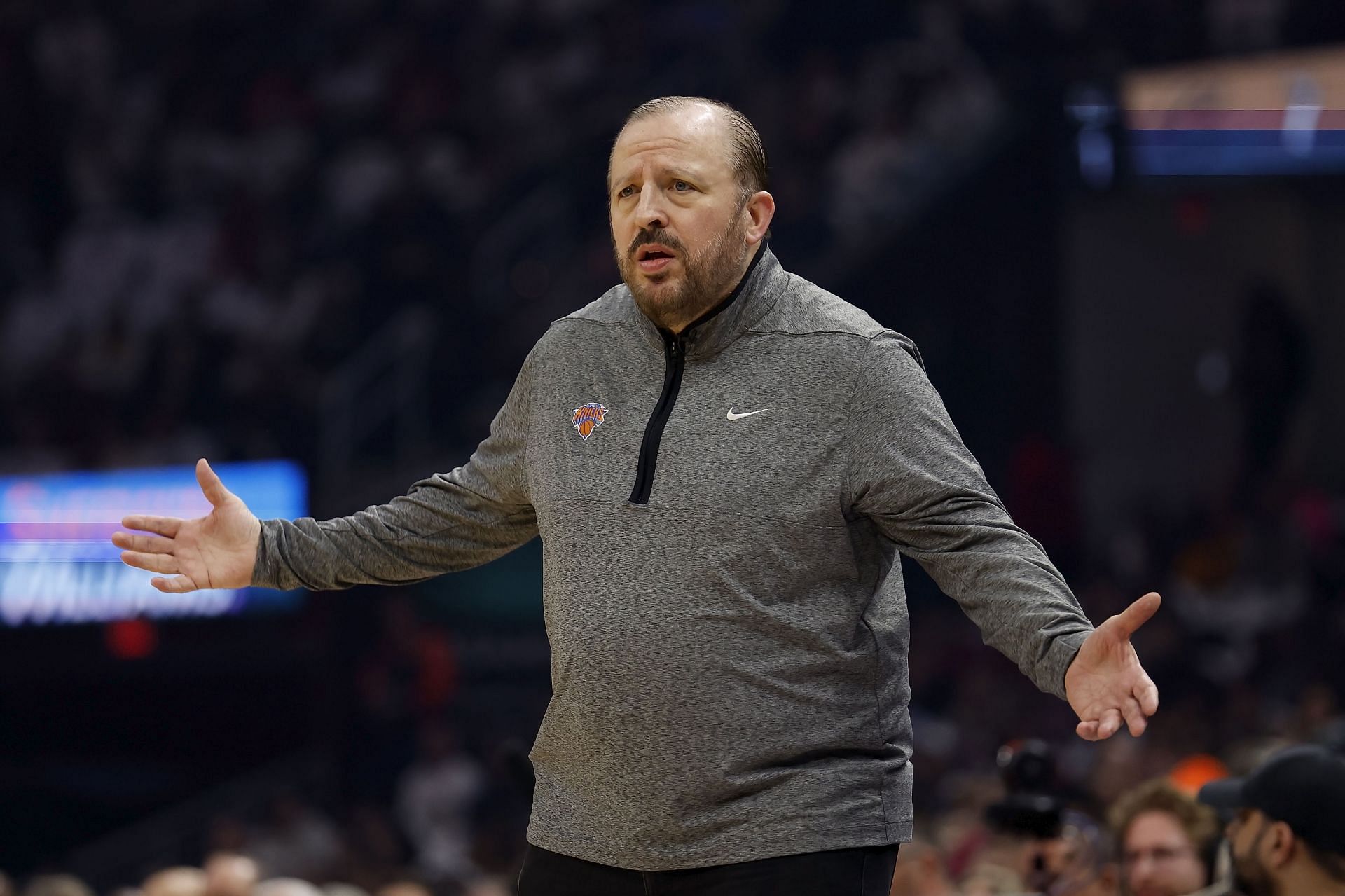 Head coach Tom Thibodeau of the New York Knicks