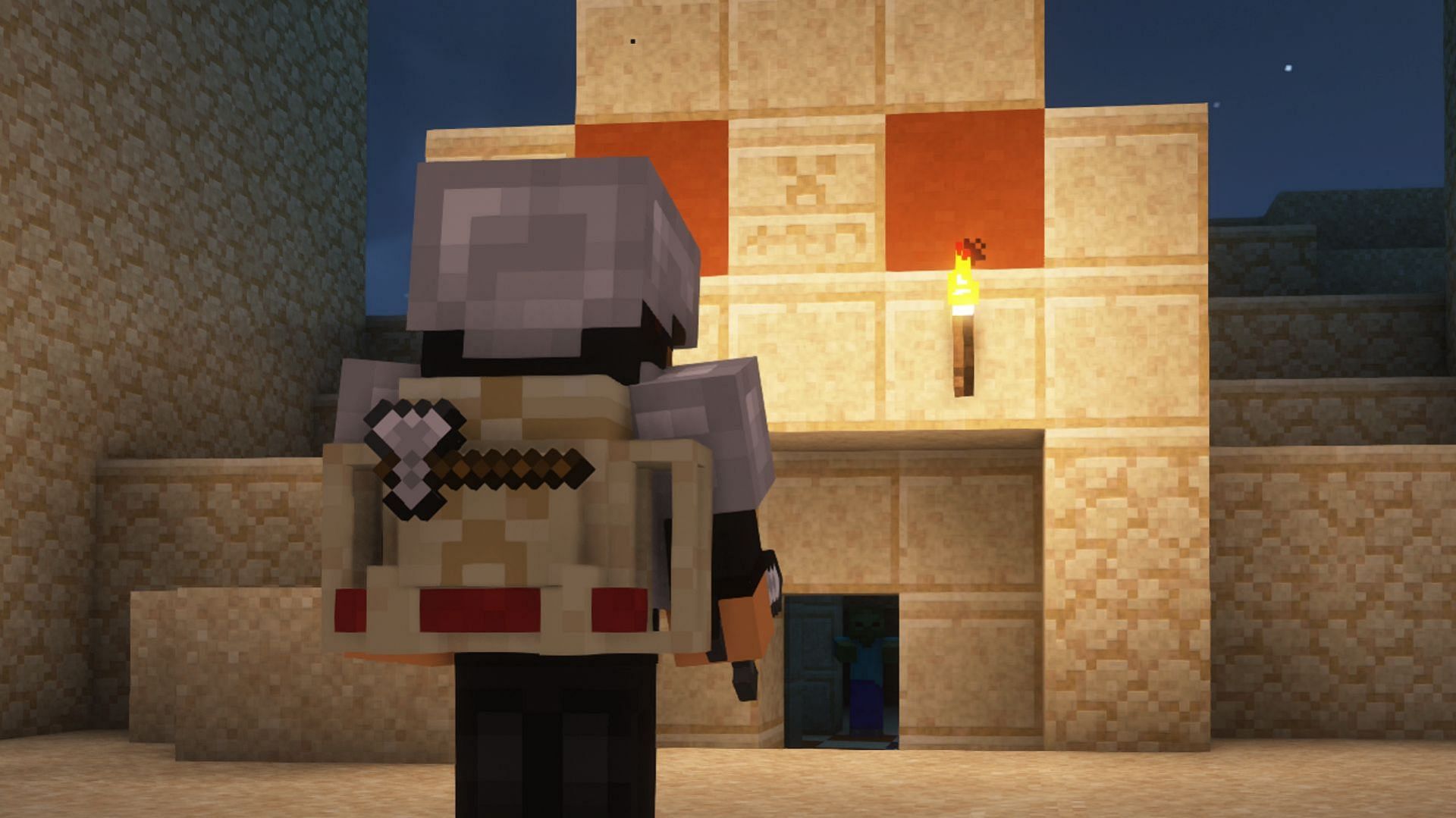 Traveler&#039;s Backpack adds a backpack with extra inventory storage in Minecraft 1.20 (Image via CurseForge)