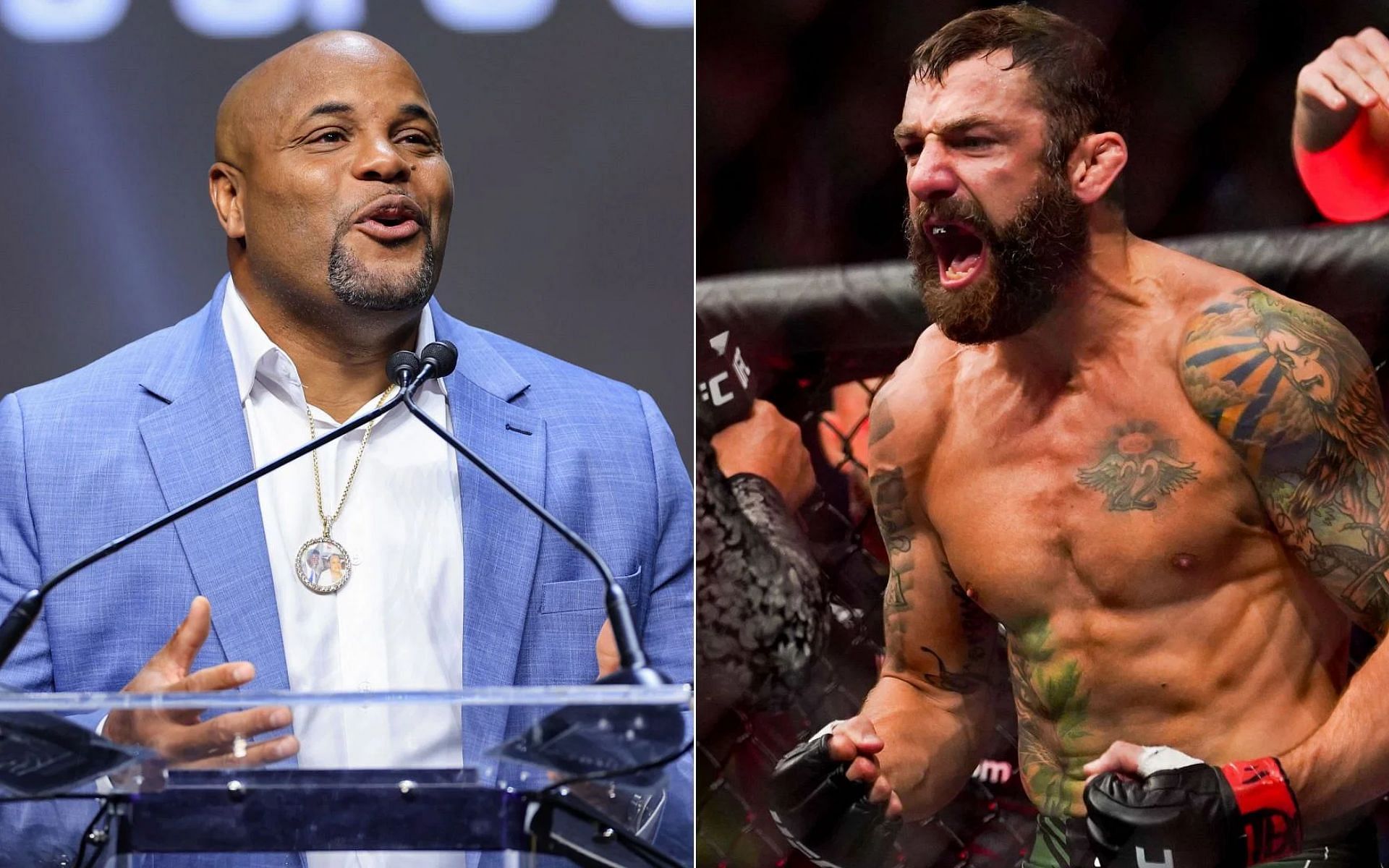 Daniel Cormier [Left], and Michael Chiesa [Right]